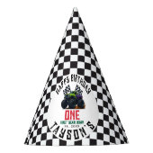 Monster Trucks 1st Birthday Vroom Party Feesthoedjes (Voorkant)