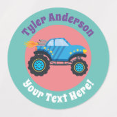 Monster Trucks 2, DIY naam & bericht labels (Design 2)
