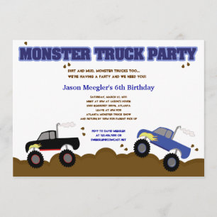 MONSTER TRUCKS 5x7 Kaart