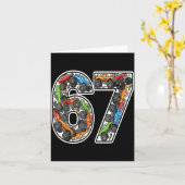 Monster Trucks 67 Meme Funny Design For Boys Kids  Kaart (Gele Bloem)