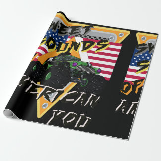 Monster Trucks All American Design Cadeaupapier