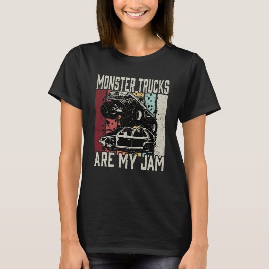 Monster Trucks Are My Jam  2 T-shirt (Voorkant)