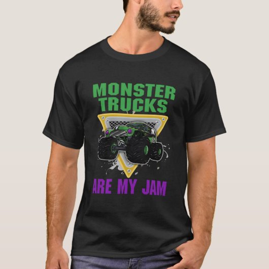 Monster Trucks Are My Jam T-shirt (Voorkant)