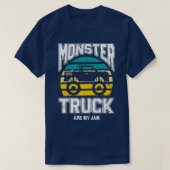 monster trucks are my jam toddler monster jam mons t-shirt (Design voorkant)