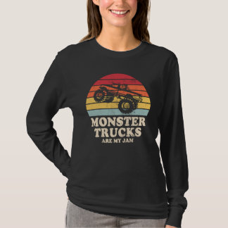 Monster Trucks Are My Jam Vintage Engines truck  1 T-shirt