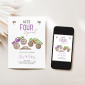 Monster Trucks Bash Verjaardag Uitnodiging elke le