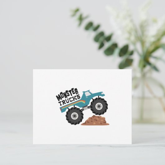 Monster Trucks Briefkaart (Staand voorkant)