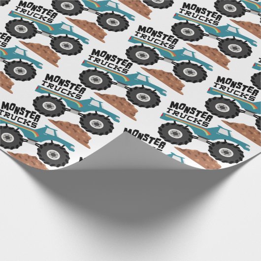 Monster Trucks Cadeaupapier (Hoek)