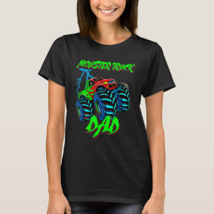 Monster Trucks Dad Electric Engine Vaderdag T T-shirt