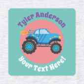 Monster Trucks, DIY Name & Message Labels (Design 2)