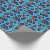 Monster Trucks en kerstbomen Patroon Cadeaupapier (Hoek)