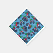 Monster Trucks en kerstbomen Patroon Servet (Hoek)