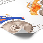 Monster Trucks Foto Mijlpaal Teken Poster (Hoek)