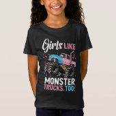 Monster trucks girls like monster trucks t-shirt (Voorkant)