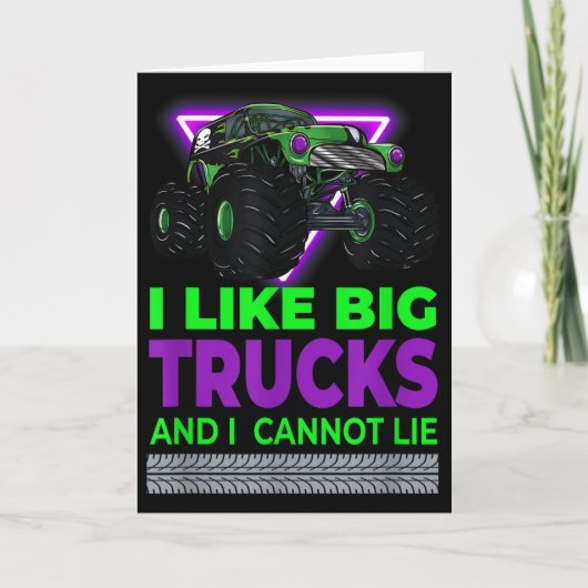 Monster Trucks - I Like Big Trucks And I Cannot Li Kaart (Voorkant)