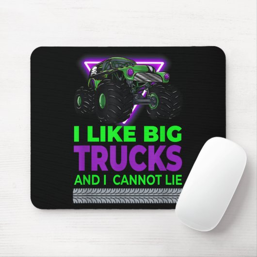 Monster Trucks - I Like Big Trucks And I Cannot Li Muismat (Met muis)