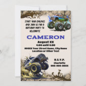 Monster Trucks in de modder Kaart (Voorkant)