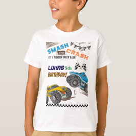 Monster Trucks Jongens Verjaardagsfeest  Familie/  T-shirt