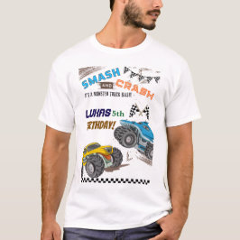 Monster Trucks Jongens Verjaardagsfeest Ouders T-shirt
