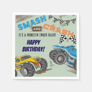 Monster Trucks Jongens Verjaardagsfeestje Servet