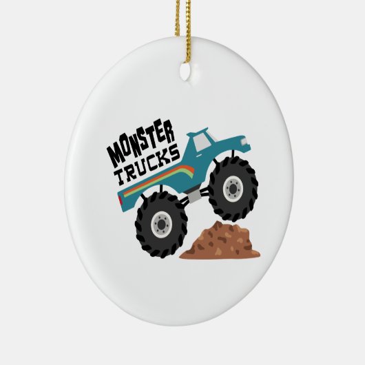 Monster Trucks Keramisch Ornament (Rechts)