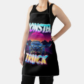 Monster Trucks Lover Retro Vaporwave Style Mountai Schort (Insitu)