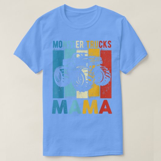 Monster Trucks Mama  Retro Monster Truck T-shirt (Design voorkant)