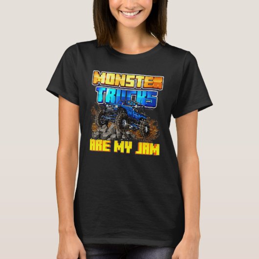 Monster Trucks Mannen Vrouwen Kinder T-shirt (Voorkant)