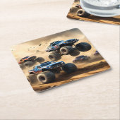 Monster Trucks Mayhem, Kartonnen Onderzetters (Schuin)