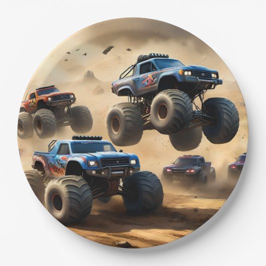 Monster Trucks Mayhem, Papieren Bordje (Voorkant)