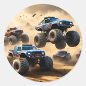 Monster Trucks Mayhem, Ronde Sticker (Voorkant)