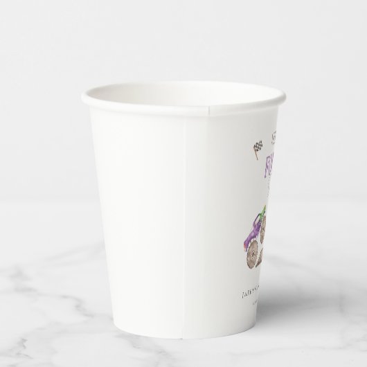 Monster Trucks Need Four Speed Verjaardag Papier C Papieren Bekers (Rechts)