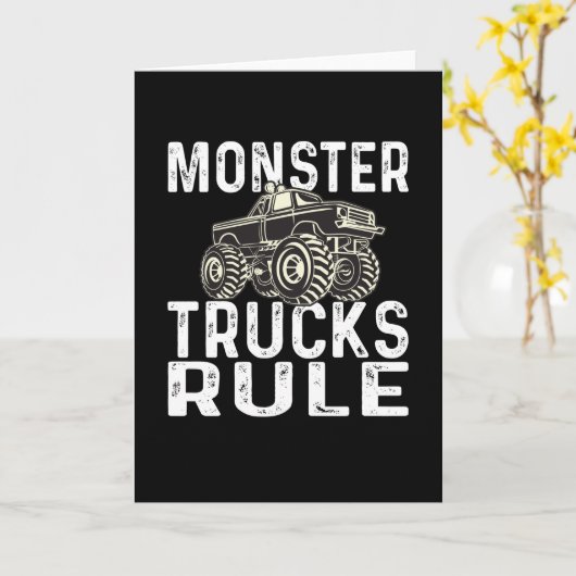 Monster Trucks Rule Kaart (Gele Bloem)