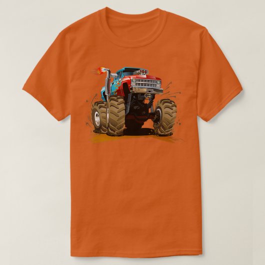 Monster Trucks Rule Monster Cars T-shirt (Design voorkant)