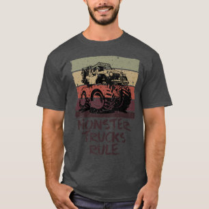 Monster Trucks Rule - Retro Monster Truck T-shirt