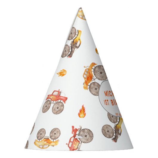 Monster Trucks-thema Feesthoedjes (Links)
