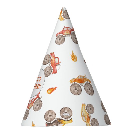 Monster Trucks-thema Feesthoedjes (Rechts)