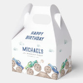 Monster Trucks Verjaardag Bedankdoosjes (Voorkant)