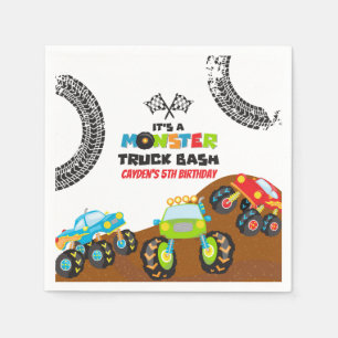 Monster Trucks verjaardag Servet