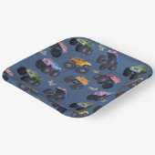 Monster Trucks Verjaardagsfeest Papieren Bordje (Gebogen)