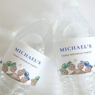 Monster Trucks Water Bottle Label Waterfles Etiket