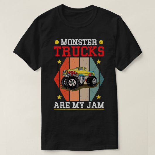 Monster Trucks zijn mijn Jam Action and Monster Tr T-shirt (Design voorkant)
