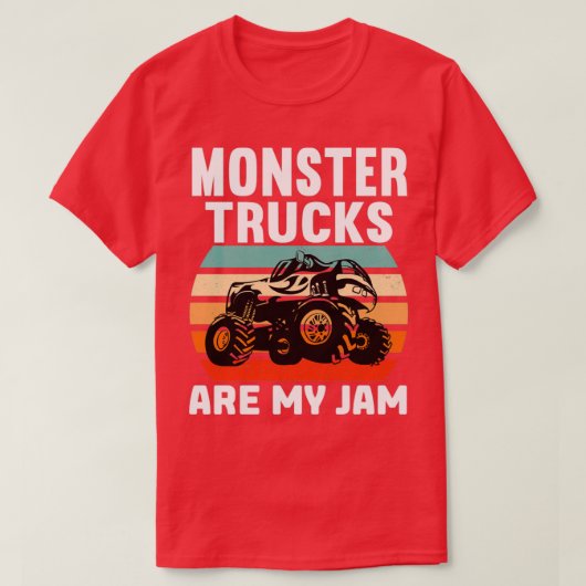 Monster Trucks zijn mijn Jam Cool Monster Truck 3 T-shirt (Design voorkant)