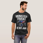 Monster Trucks zijn mijn Jam Lifted Truck Funny Of T-shirt (Voorkant volledig)