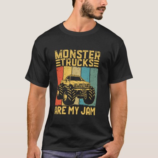 Monster Trucks zijn mijn Jam Monster Trucks liefhe T-shirt (Voorkant)