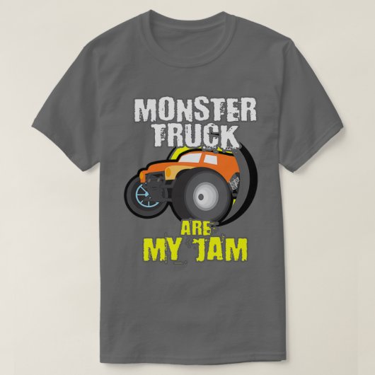 Monster Trucks zijn mijn jam voor vrachtwagens T-shirt (Design voorkant)