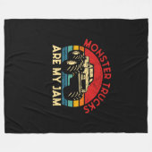 Monster Trucks zijn mijn marinemonster Tr Fleece Deken (Voorkant (Horizontaal))
