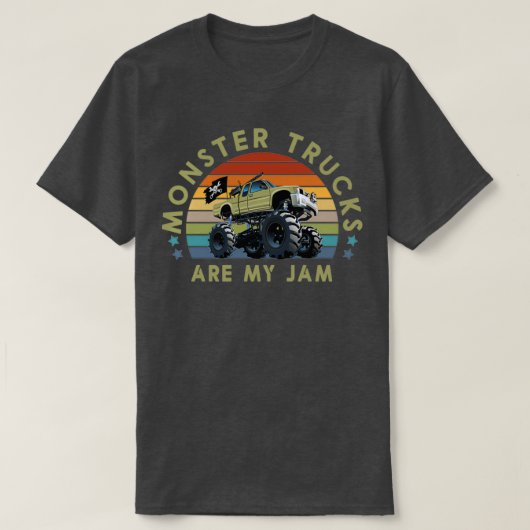 Monster Trucks zijn mijn marinemonster Tr T-shirt (Design voorkant)