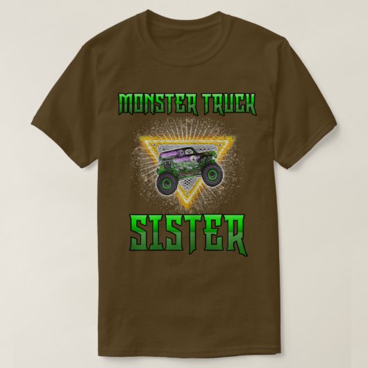 Monster Trucks zijn mijn Shirt voor meisjes Zuster (Design voorkant)