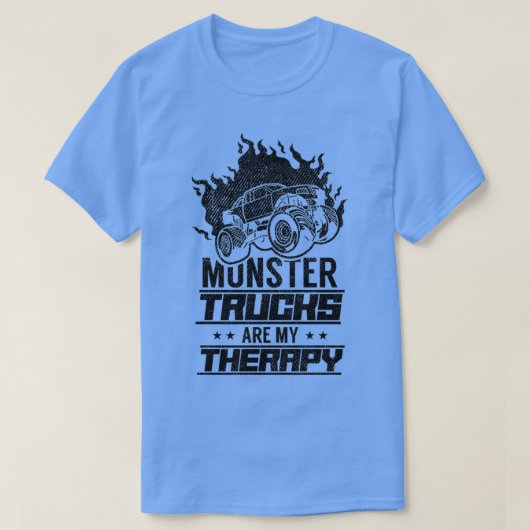 Monster Trucks zijn mijn therapie 2 T-shirt (Design voorkant)